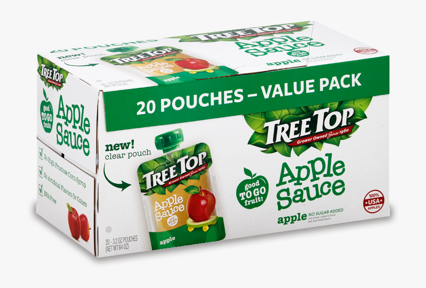 Tree Top No Sugar Added Applesauce - Tomato, HD Png Download