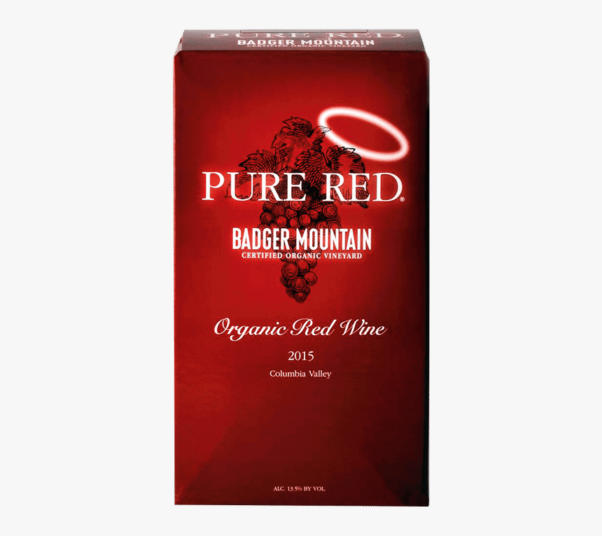 Badger Mountain Pure Red Nsa - Badger Mountain Riesling Nsa Organic, HD Png Download
