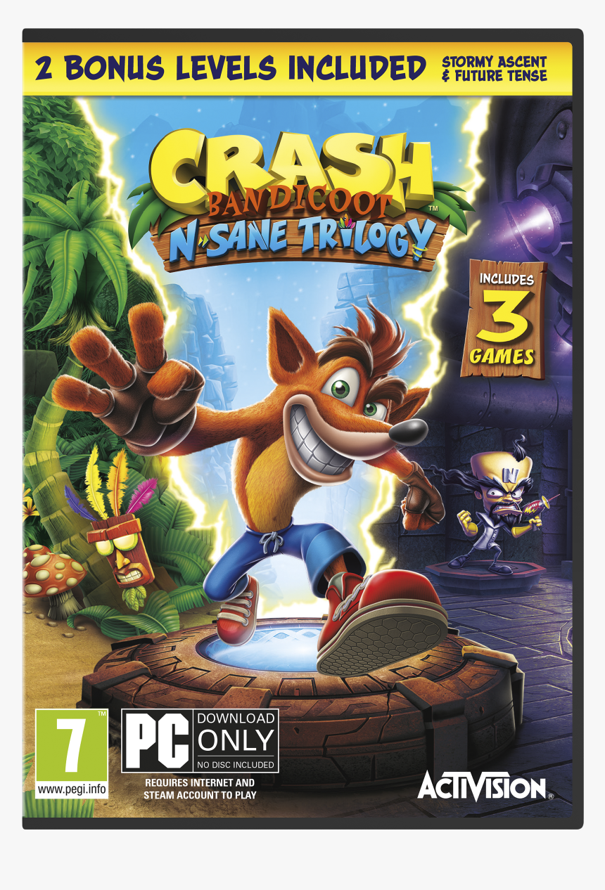 Crash Bandicoot N Sane Trilogy Switch, HD Png Download