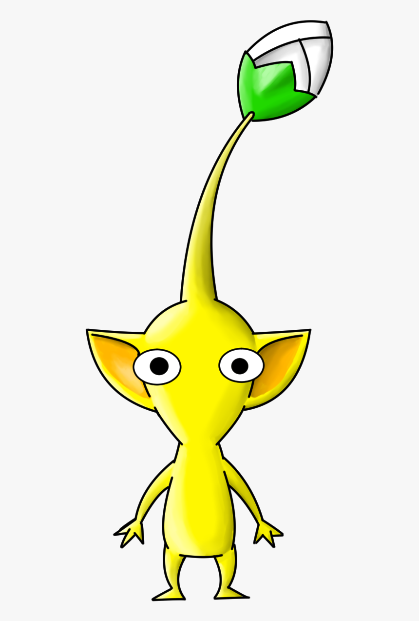 Just A Yellow Pikmin - Cartoon, HD Png Download
