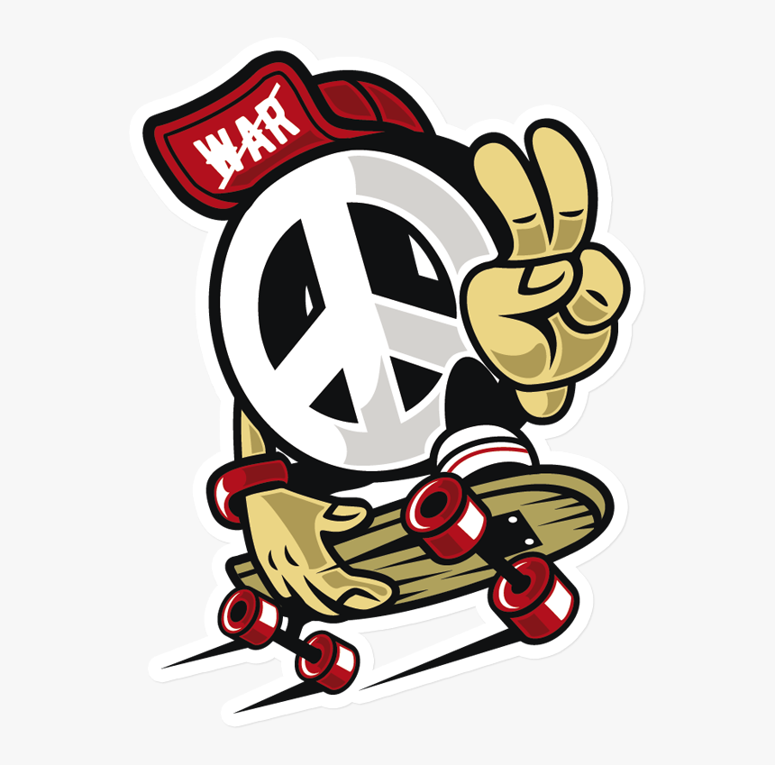 Sticker That Kick Ass Peace Clipart , Png Download - Peace Not War Logo, Transparent Png