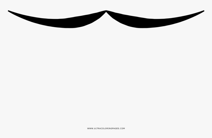 Bigotes Página Para Colorear, HD Png Download