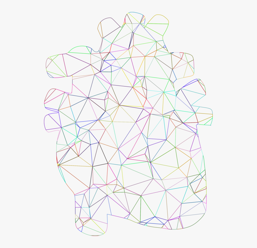 Triangle,symmetry,area - Line Art, HD Png Download