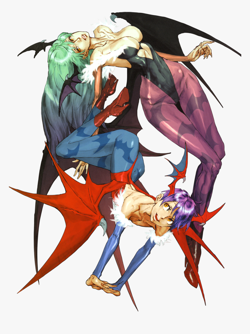 Nishimura Lilith And Morrigan, HD Png Download