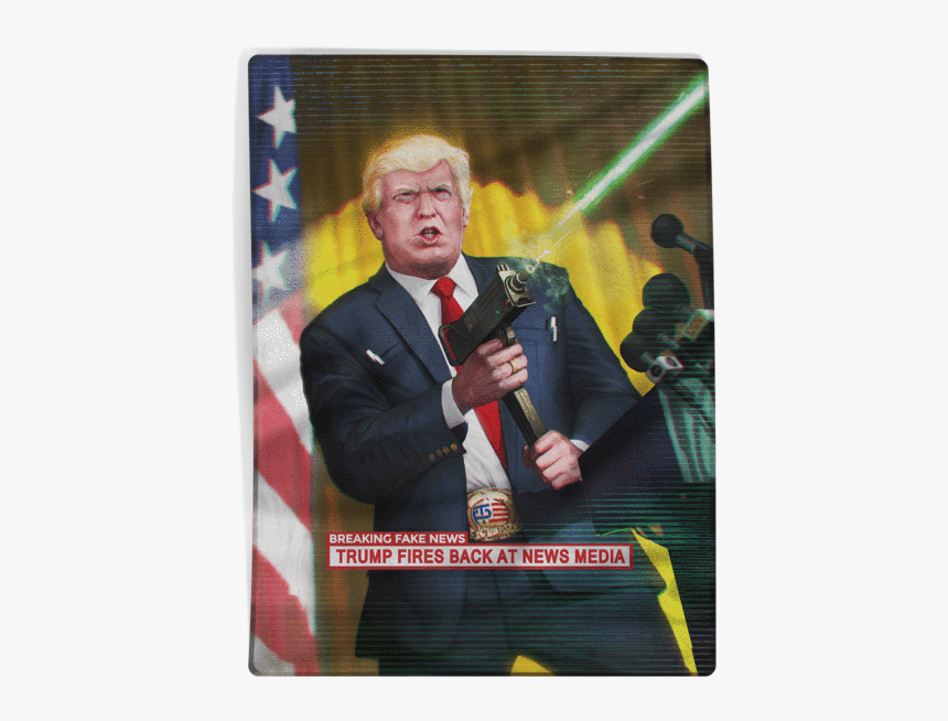 Trump Vs Fake News V2 - Donald Trump, HD Png Download