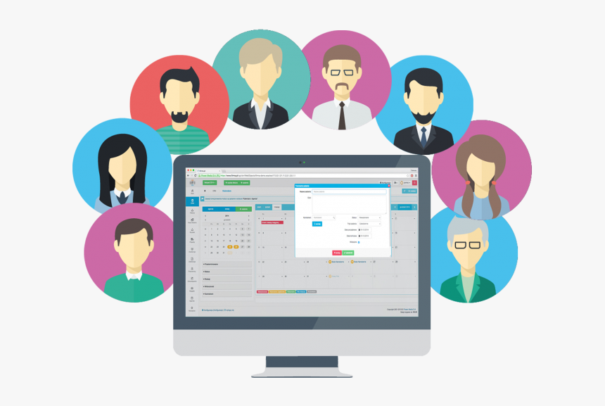 User Management Cartoon, HD Png Download