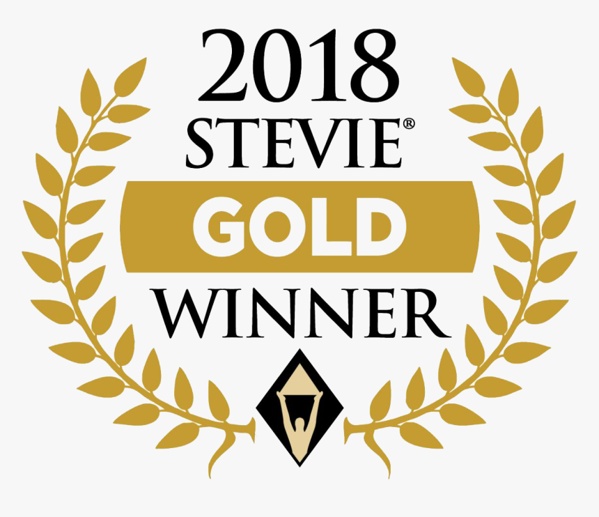 Transparent Blue And Gold Banquet Clipart - 2017 Gold Stevie Award, HD Png Download
