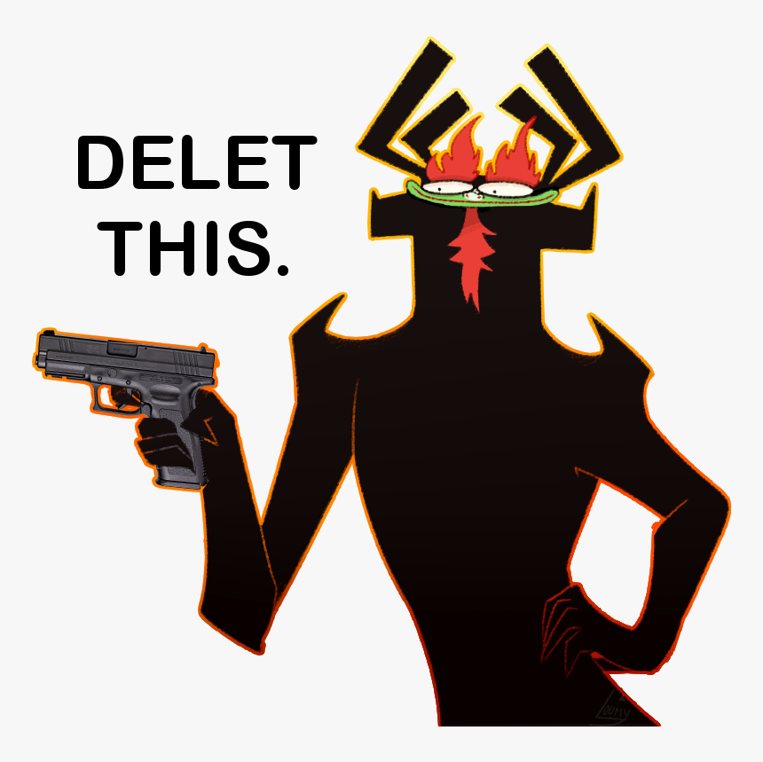 Delet This Fictional Character Clip Art - Samurai Jack Aku Gun, HD Png Download