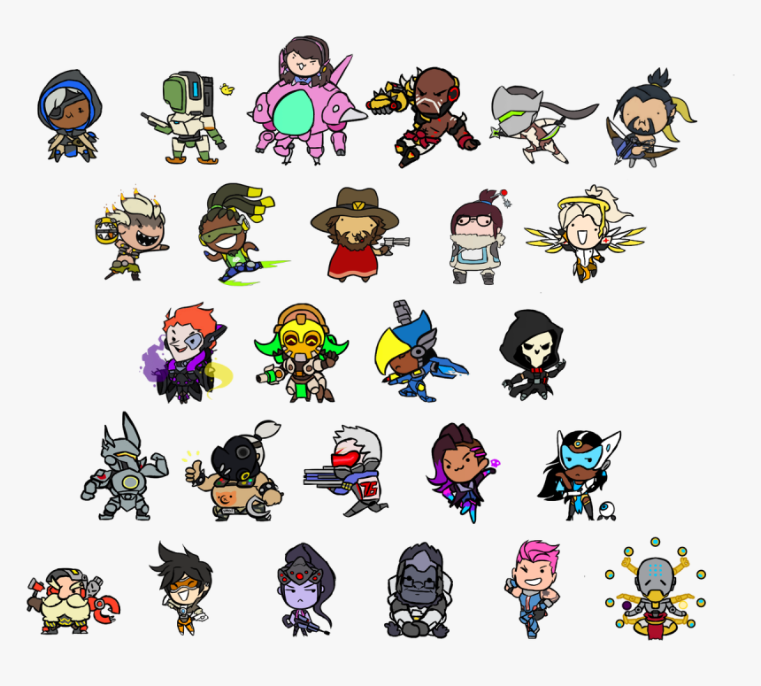 오버 워치 캐릭터 모음, HD Png Download