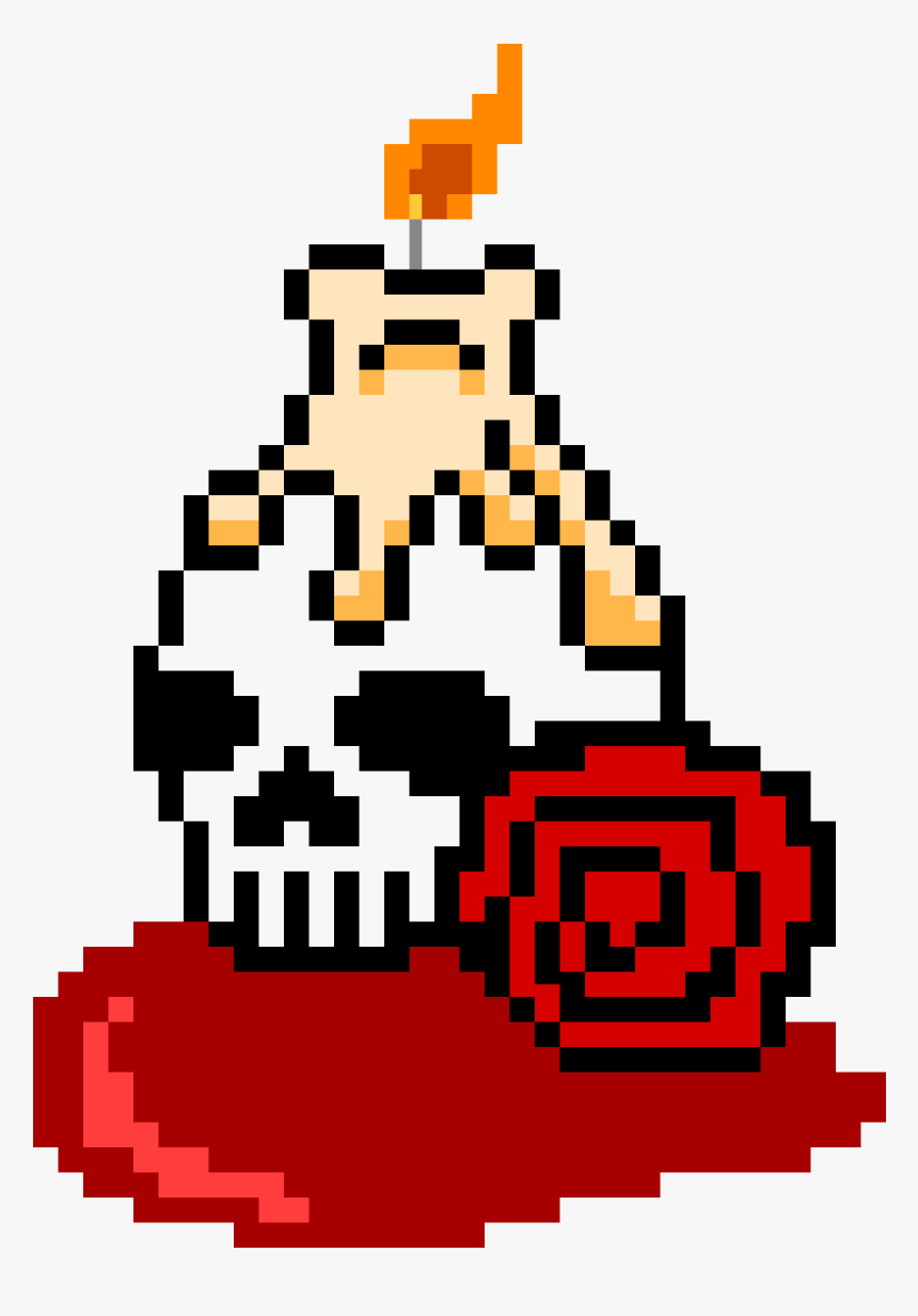 Perler Bead Skull, HD Png Download