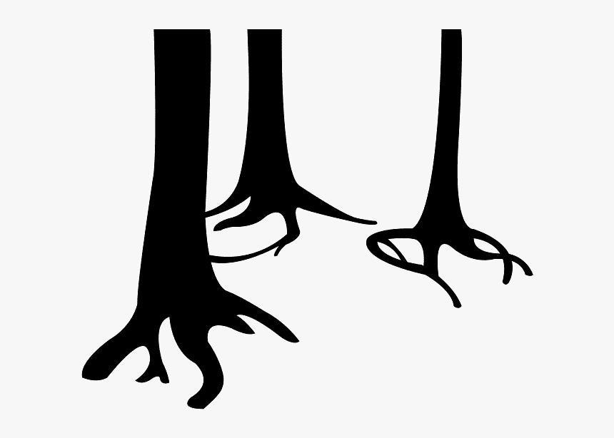 Silueta De Tronco De Arbol , Transparent Cartoons - Silueta De Tronco De Arbol, HD Png Download