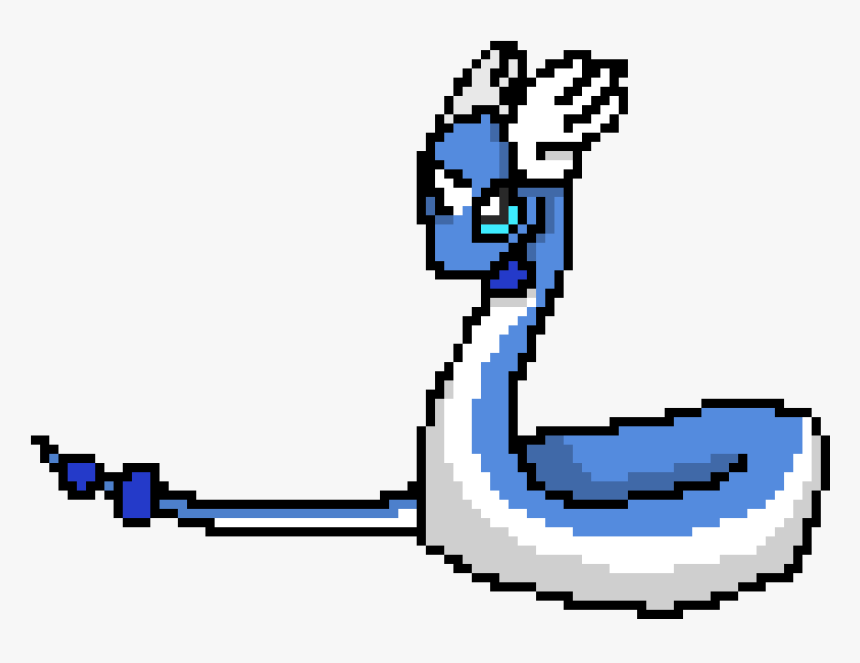 Dragonair Pixel Art, HD Png Download