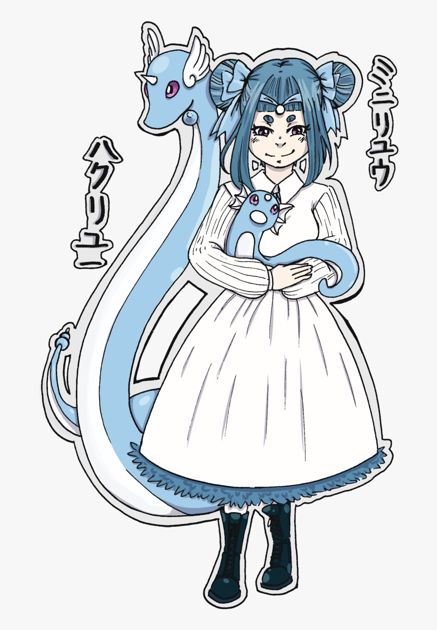 Dratini And Dragonair - Cartoon, HD Png Download