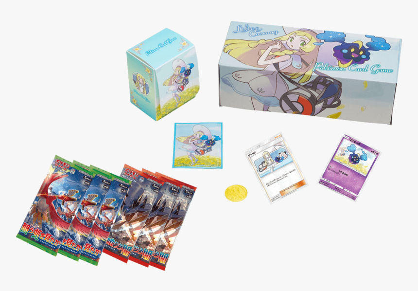 Pokemon Center Original Card Sun & Moon Sp Box Lillie, HD Png Download