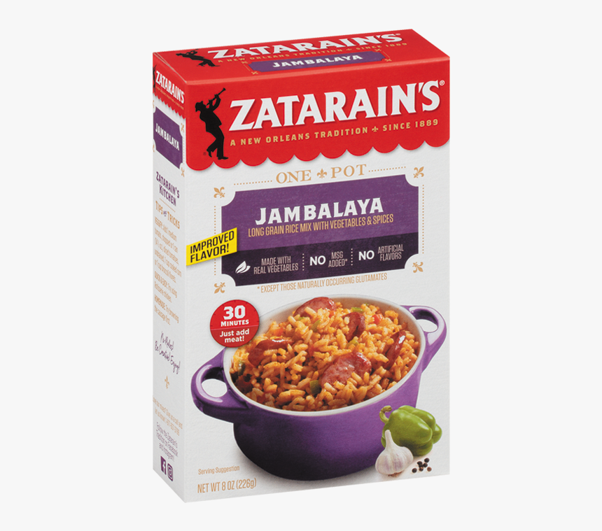 Zatarain S® Jambalaya Mix, Original - Zatarain's Red Beans And Rice, HD Png Download