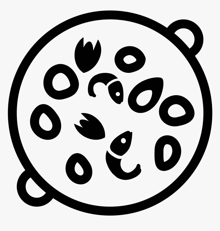 Paella Black And White Clipart, HD Png Download
