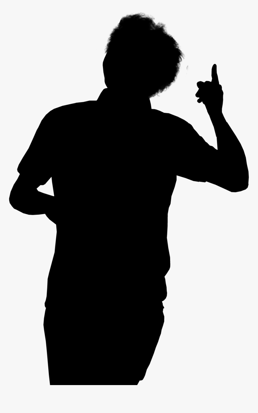 Silhouette Human Vector Graphics Drawing - Silhouette Of Man Leaning, HD Png Download