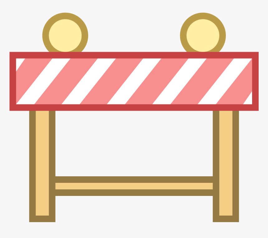 Cone Clipart Traceable - Roadblock Clipart, HD Png Download