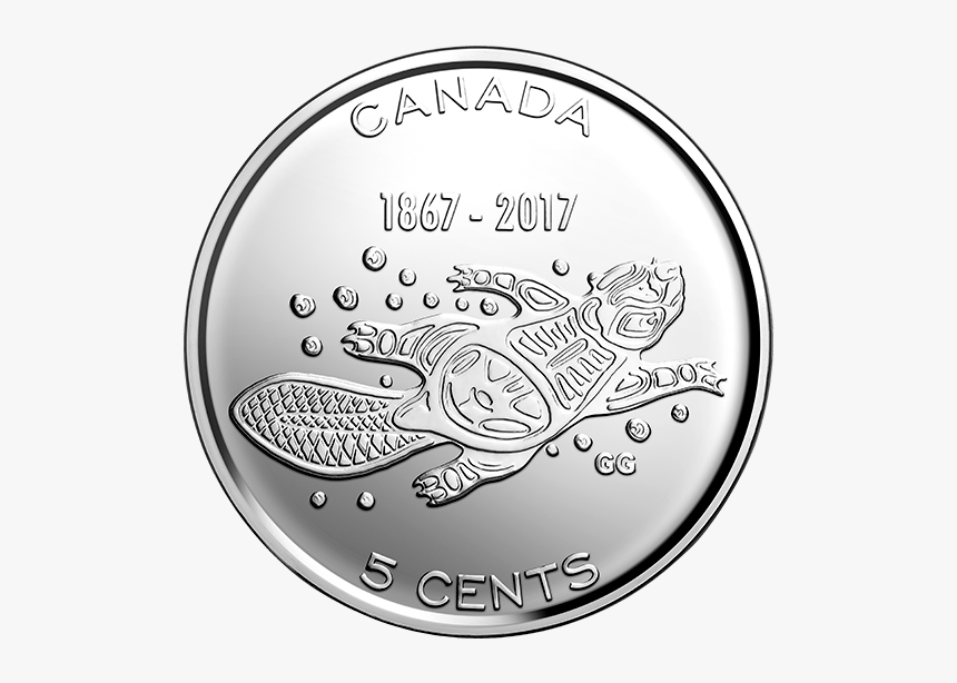 2017 40 X 5 Cent Nickel Original Bank Roll - Canada 5 Cents 2017, HD Png Download