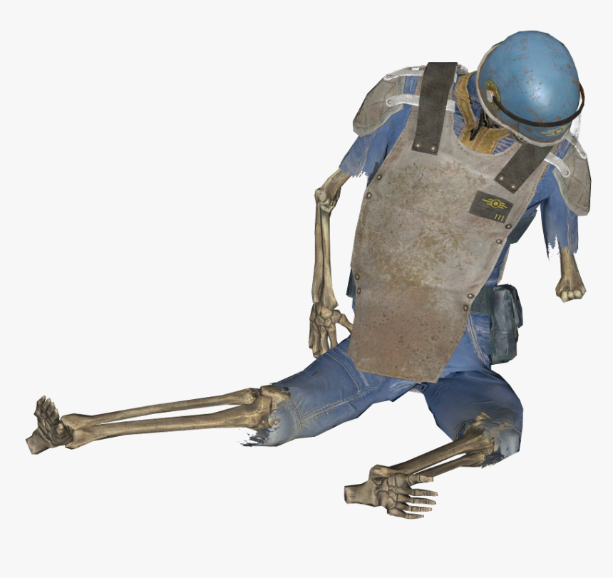 Fo4 Vault-tec Armor Skeleton - Fallout 4 Transparent Vault Skeleton, HD Png Download