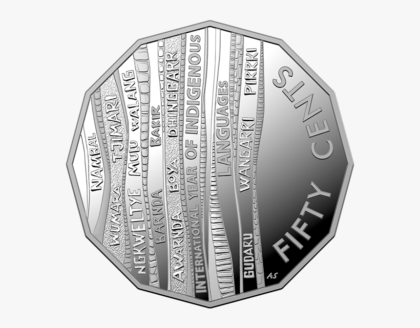 2019 50 Cent Fine Silver Proof Coin Product Photo Internal - United Nations International Year Of Indigenous Language, HD Png Download