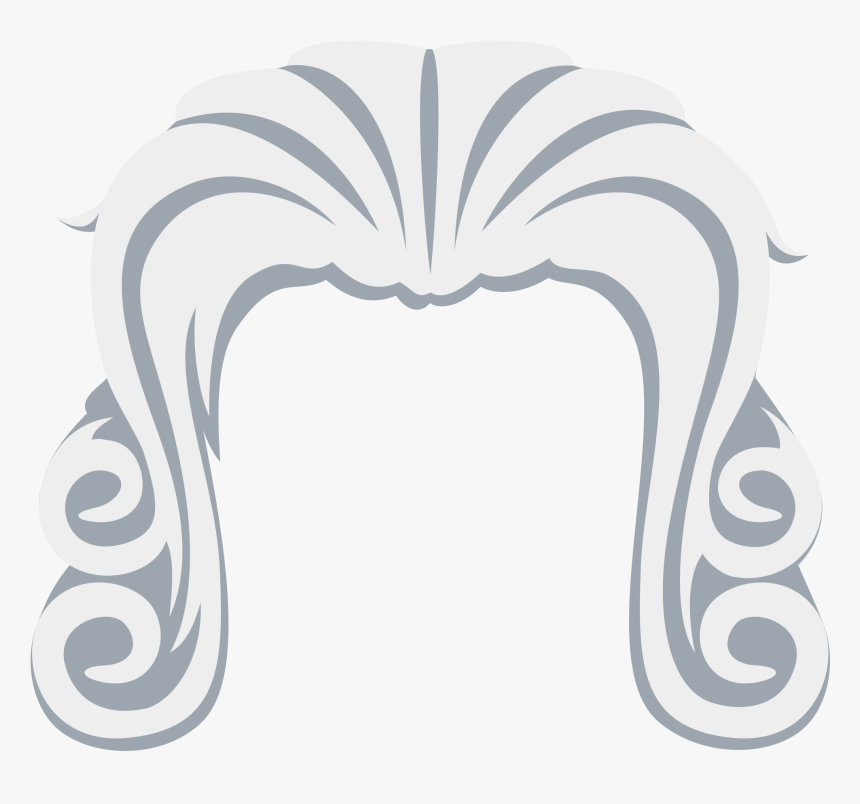 Powdered Wig Clip Art, HD Png Download