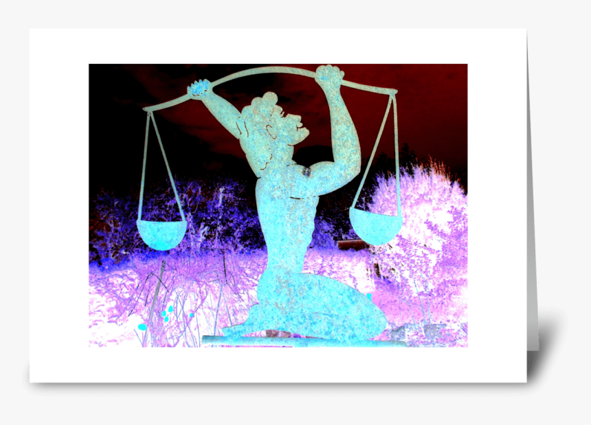 Libra ~ The Scales Greeting Card - Greeting Card, HD Png Download