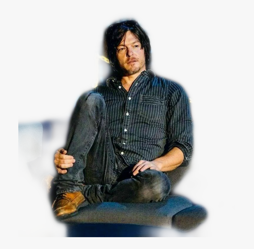 #norman Reedus - Norman Reedus Sitting Down, HD Png Download