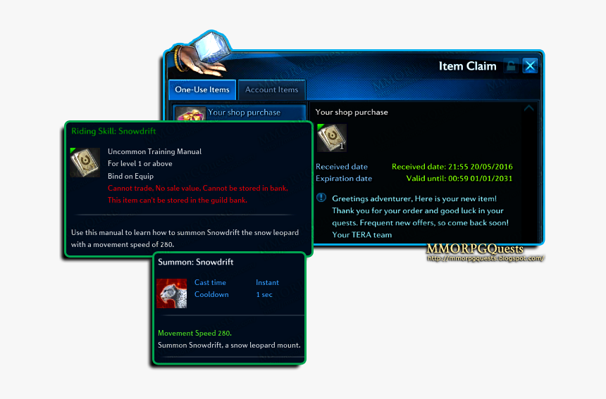 Click Image To Enlarge - Character Slot Item Tera, HD Png Download