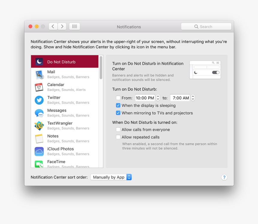 Notifications - Do Not Disturb Status Icon Mac, HD Png Download