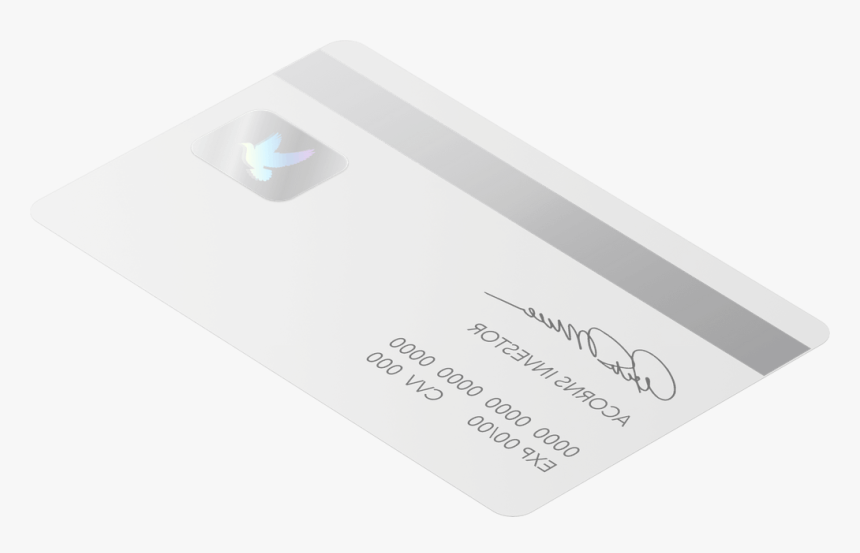 Acorns Debit Card Back, HD Png Download