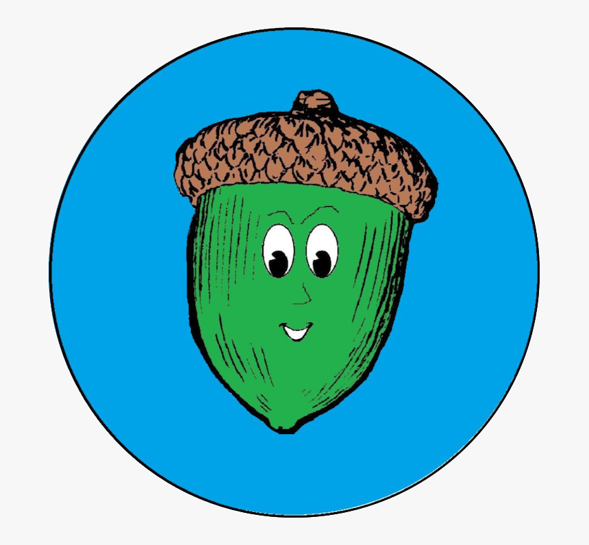 Logoround - Acorn Black And White, HD Png Download