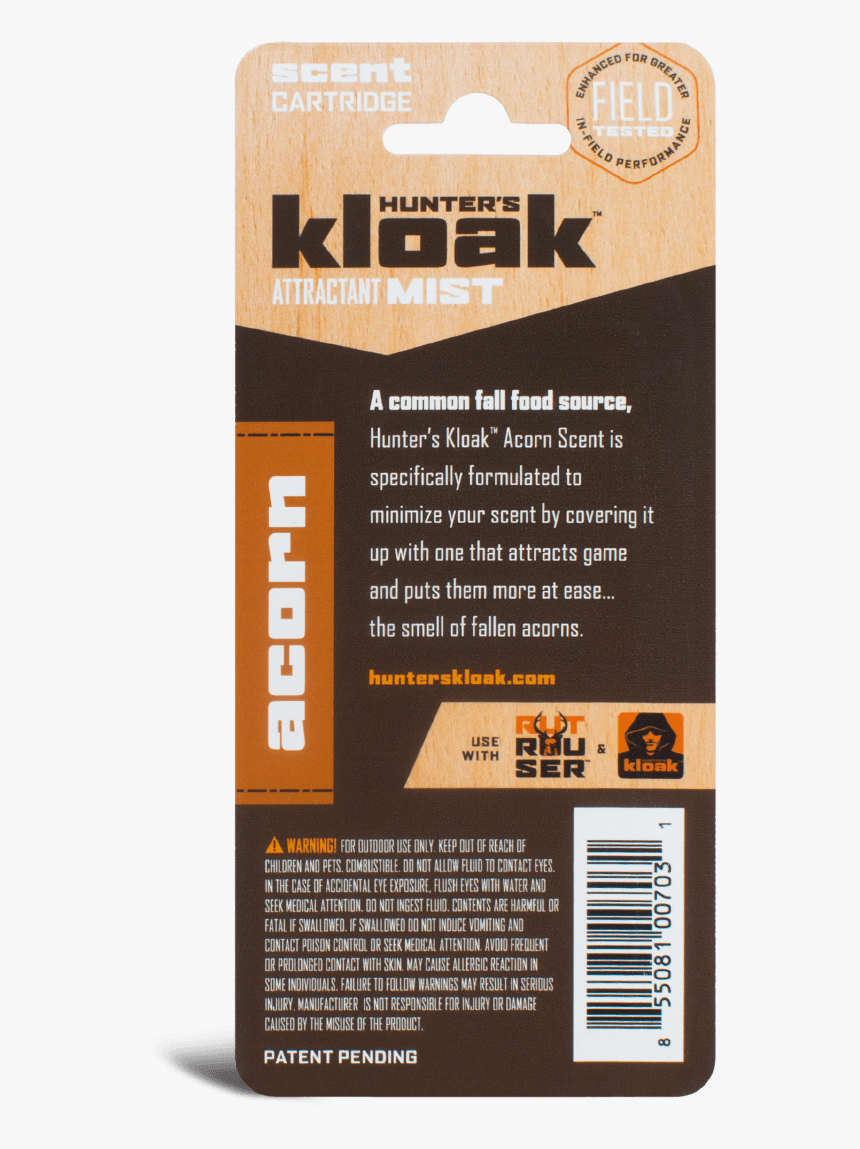 Hunter’s Kloak® Acorn Attractant Scent - Hunter's Kloak Sugar Beet, HD Png Download
