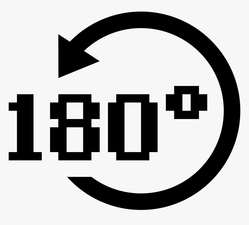 Degree Of Rotation 180 Degree Icons HD Png Download Transparent