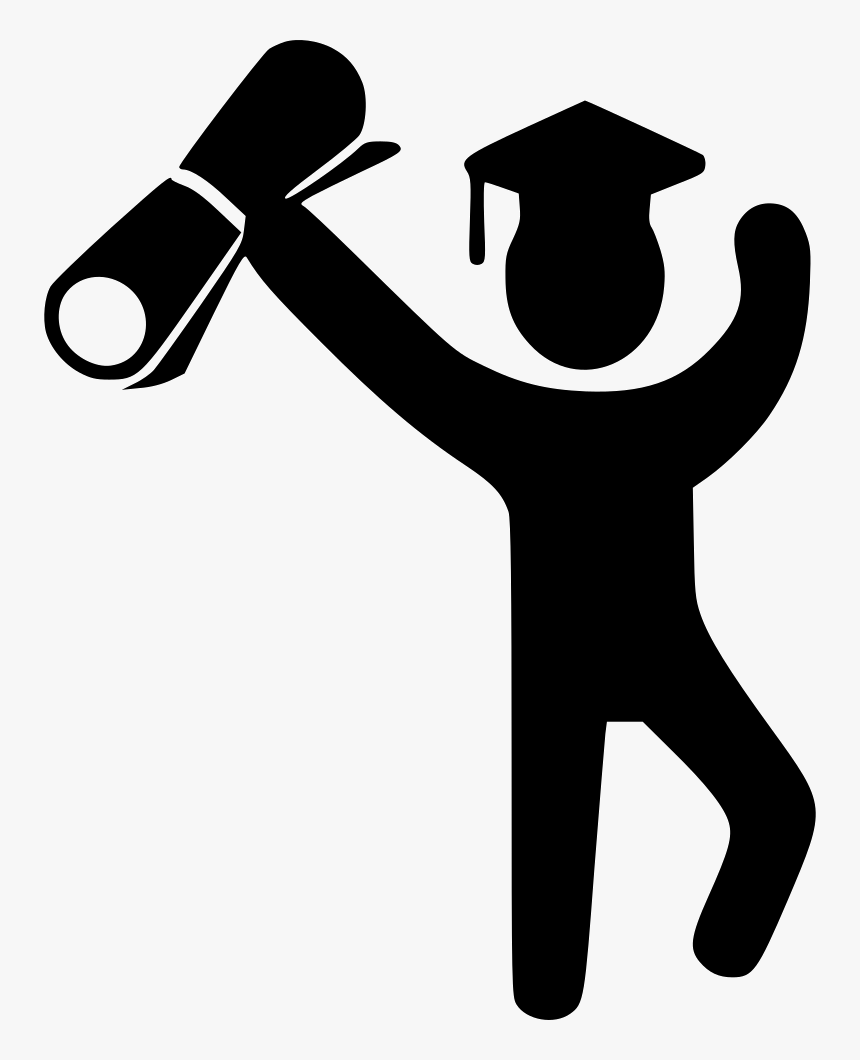 Student Holding Degree - Portable Network Graphics, HD Png Download
