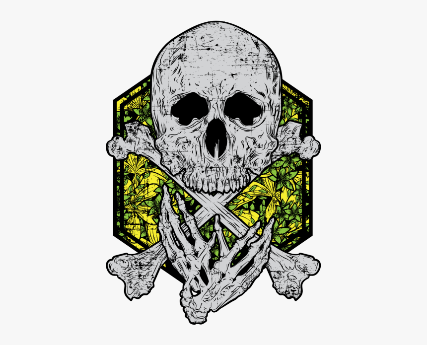 Clip Art E Flor Tshirt Design - Skull, HD Png Download