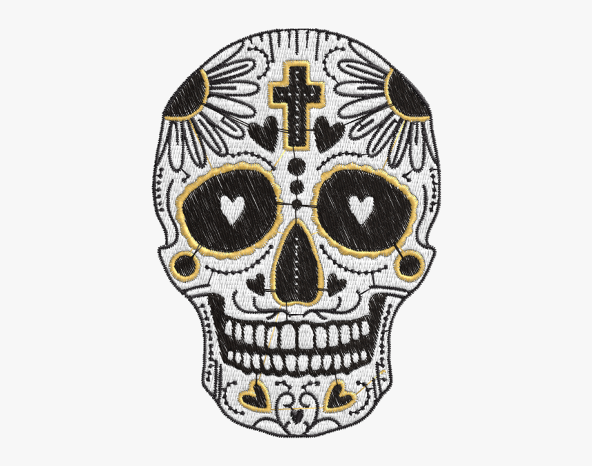 Black And Yellow Skulls Png, Transparent Png
