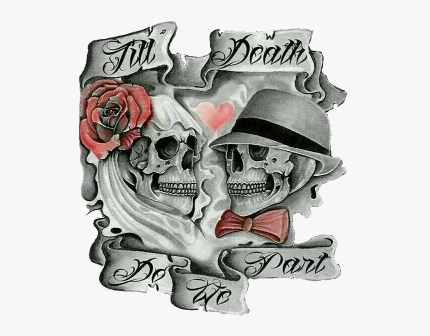 Skulls Couple, HD Png Download
