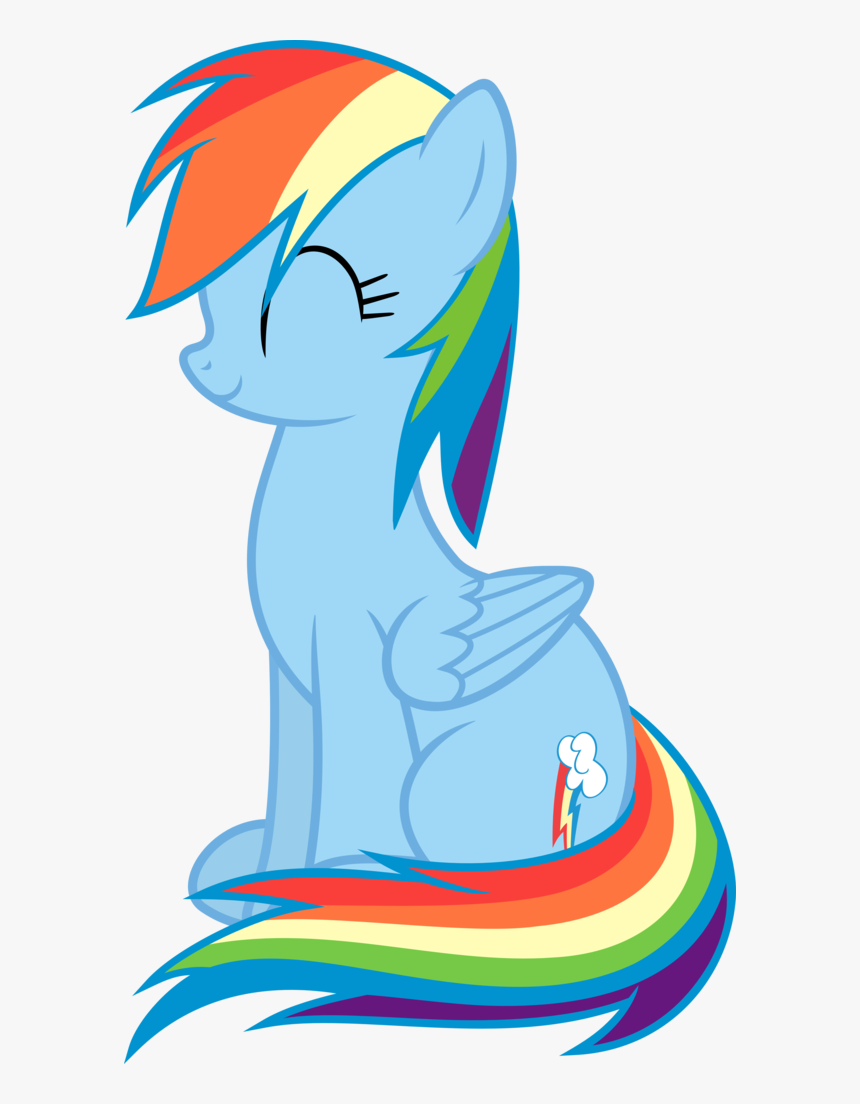 Slb94, Cute, Dashabetes, Eyes Closed, Happy, Rainbow, HD Png Download