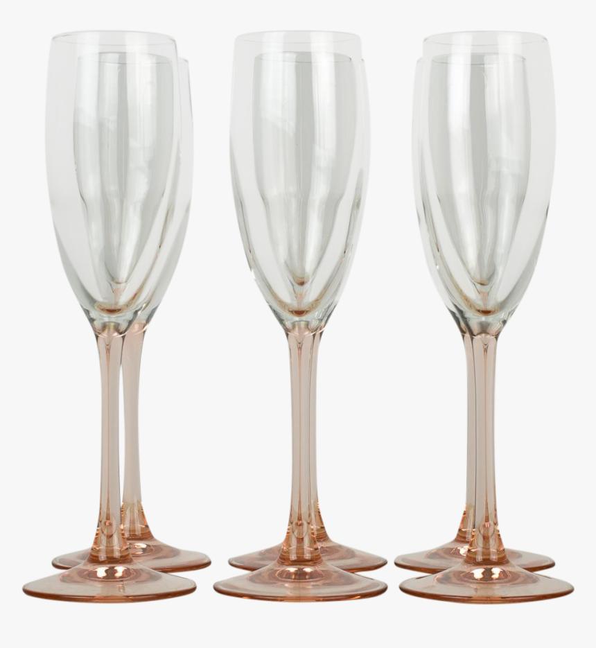 Clip Art Vintage French Pink Blush - Wine Glass, HD Png Download