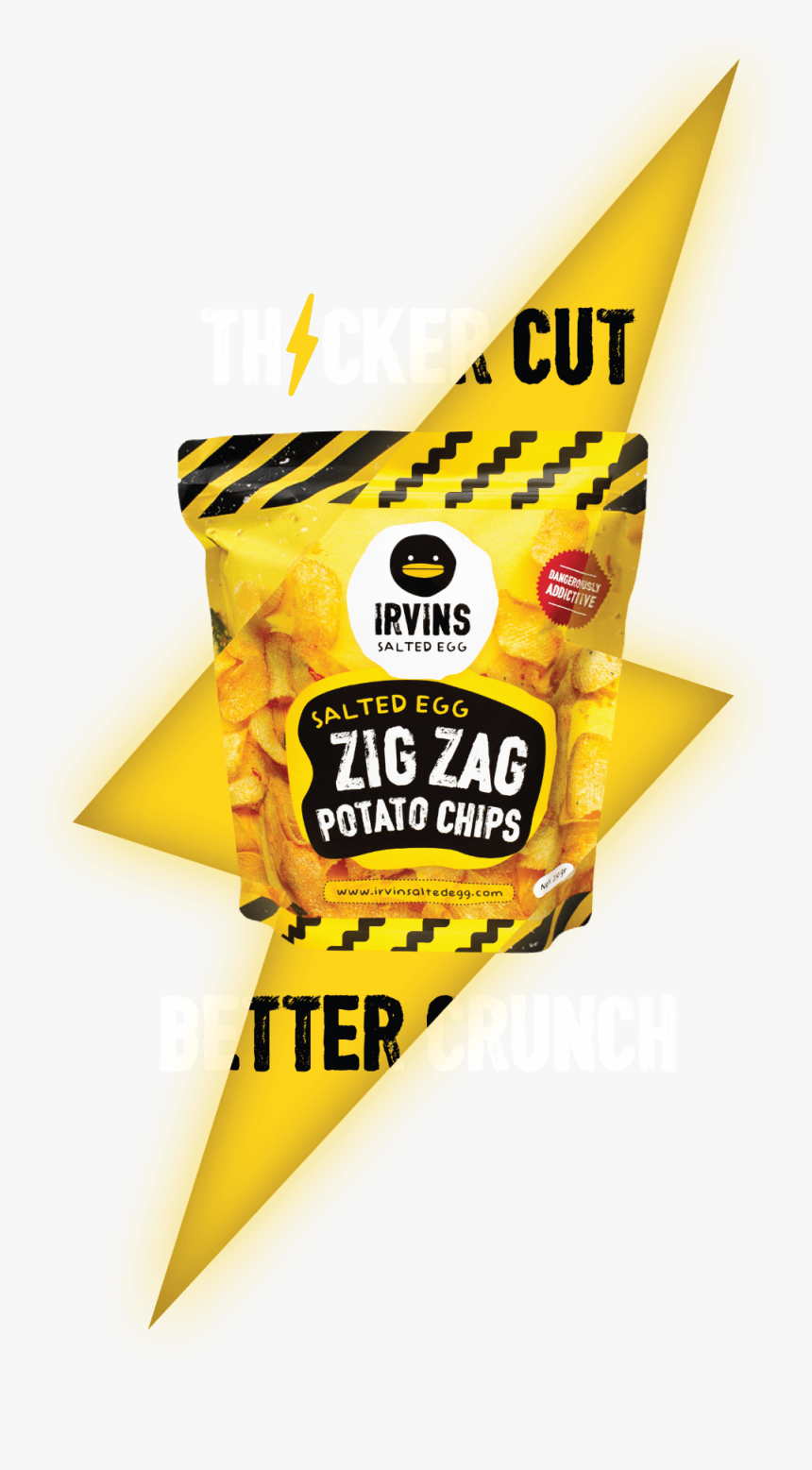 Irvins Salted Egg Zig Zag, HD Png Download