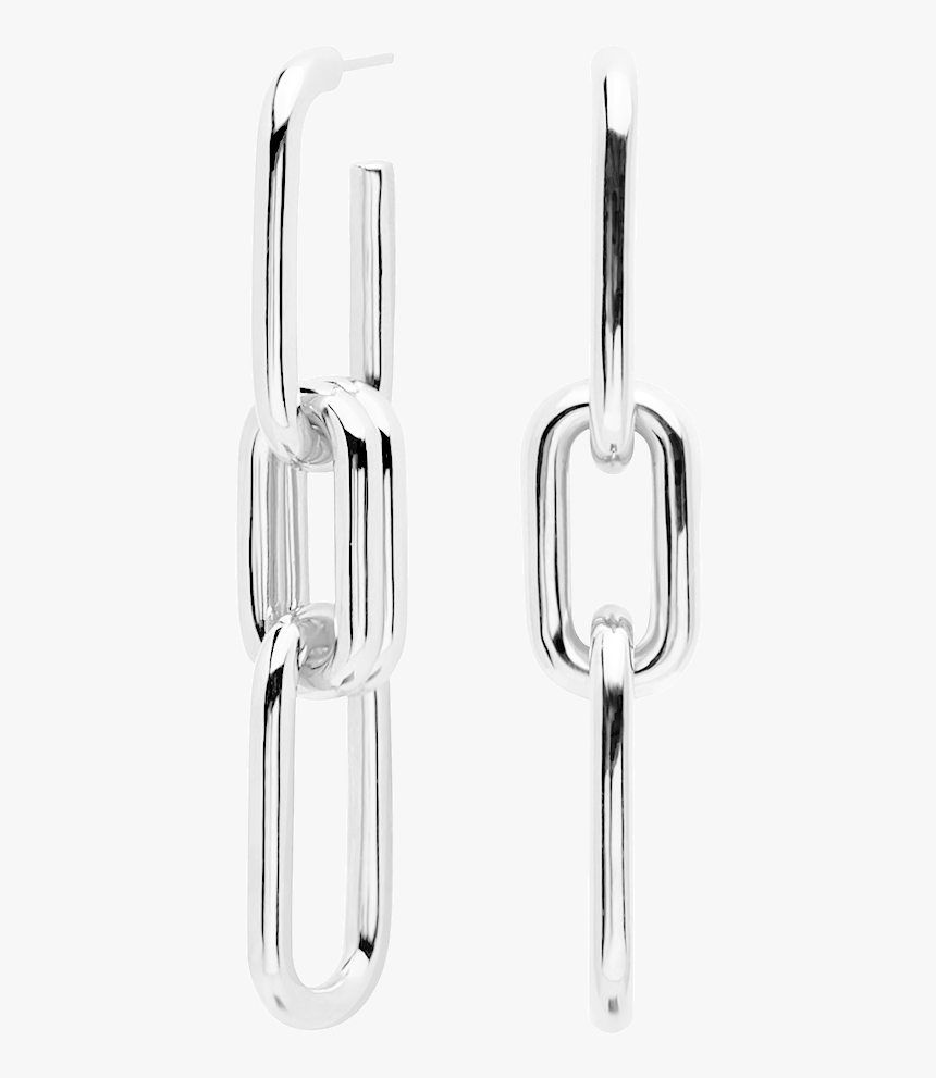Pendientes Eslabones Plata, HD Png Download
