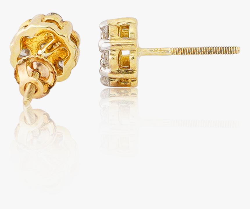10k Gold - Earrings, HD Png Download
