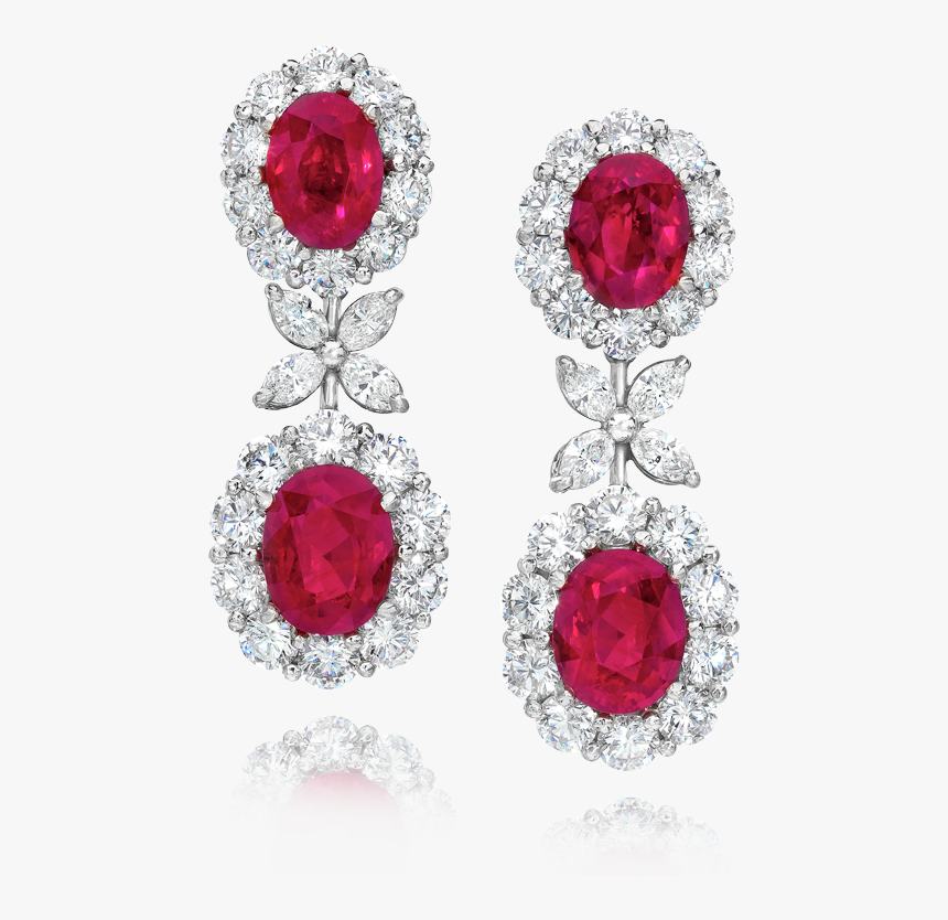 Ruby Diamonds Earing, HD Png Download