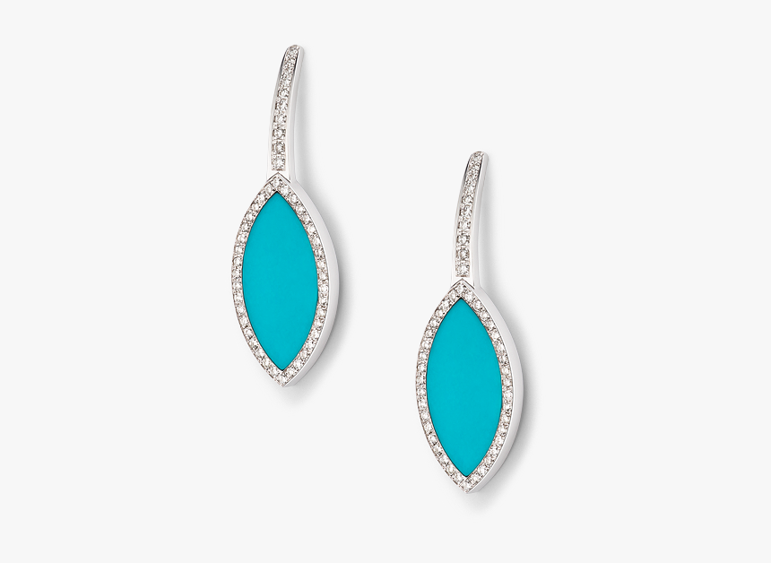 Ohrringe Mit Türkis Weissgold, HD Png Download