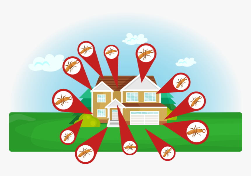 Terite Infestation Areas - Illustration, HD Png Download