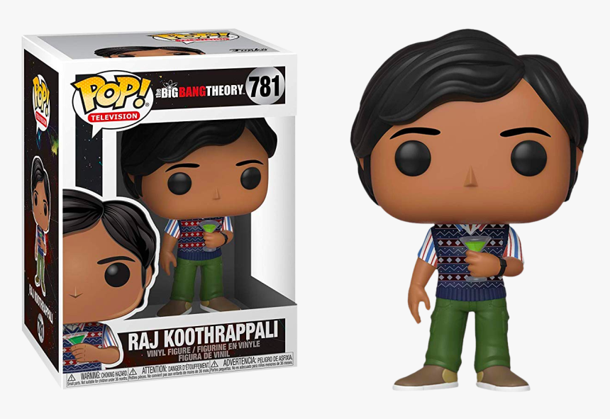 Raj Koothrappali Funko Pop, HD Png Download