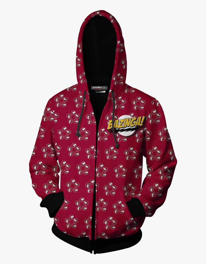 The Big Bang Theory Zip Up Hoodie , Png Download - Spider Man Into The Spider Verse Costume, Transparent Png