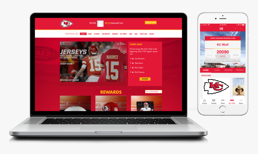 Chiefs Kingdom Rewards - Kansas City Chiefs, HD Png Download