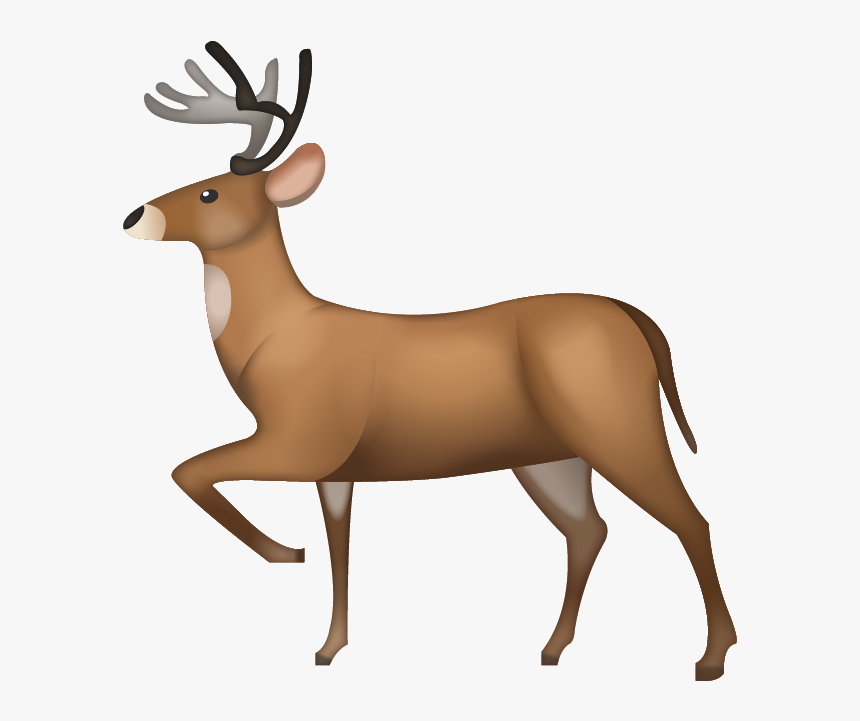 Download Iphone Emoji Icon - Iphone Deer Emoji, HD Png Download